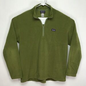 Patagonia Synchilla men’s long sleeve green fleece pullover jacket XL
